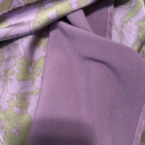 Nordstrom rack women’s maxi skirt XL brown and purple lightweight floral print - Picture 8 of 10